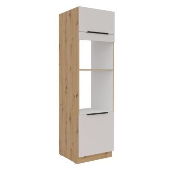Słupek kuchenny 60 DPM-210 2F kaszmir /dąb artisan SOLEA