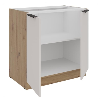 Szafka kuchenna dolna 80 D 2F BB kaszmir/dąb artisan SOLEA