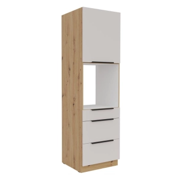 Słupek kuchenny 60 DPS-210 3S 1F kaszmir/dąb artisan SOLEA