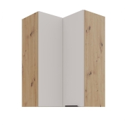 Przejdź do produktu Szafka kuchenna górna narożna 60x60 GN-90 1F (90*) kaszmir/dąb artisan SOLEA