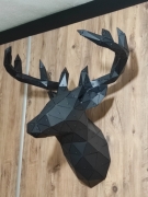 Przejdź do produktu FIgura 3D ze stali Głowa Jelenia Jeleń 