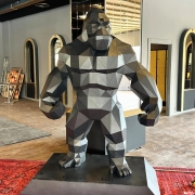 Przejdź do produktu Figura 3D King Kong GORYL z metalu – 62 cm | Do samodzielnego montażu lub gotowa
