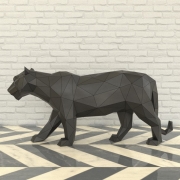 Przejdź do produktu Figura 3D Tygrys z metalu – 102 cm