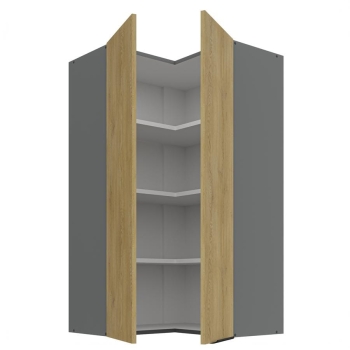 Szafka kuchenna górna narożna 60x60 GN-108 1F (90*) dąb cremona/antracyt CREMONA/ANT