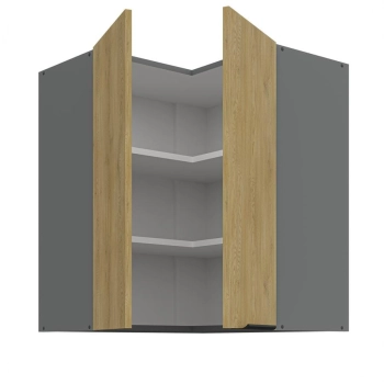 Szafka kuchenna górna narożna 60x60 GN-72 1F (90*) dąb cremona/antracyt CREMONA/ANT