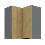 Przejdź do produktu Szafka kuchenna górna narożna 60x60 GN-72 1F (90*) dąb cremona/antracyt CREMONA/ANT