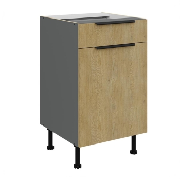 Szafka kuchenna dolna 50 D 1F 1S BB PREMIUM BOX dąb cremona/antracyt CREMONA/ANT