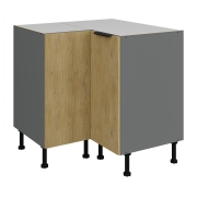 Przejdź do produktu Szafka kuchenna dolna narożna 90x90 DN 1F BB dąb cremona/antracyt CREMONA/ANT