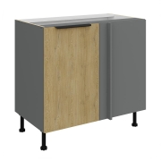 Przejdź do produktu Szafka kuchenna dolna narożna 105 ND 1F BB dąb cremona/antracyt CREMONA/ANT