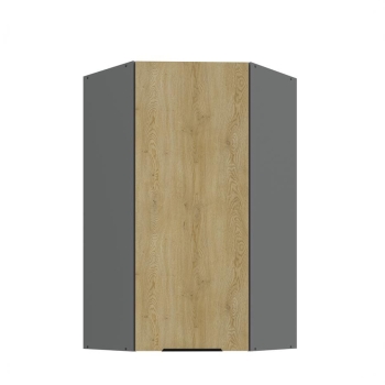 Szafka kuchenna górna narożna 60x60 GN-108 1F (45*) dąb cremona/antracyt CREMONA/ANT