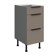 Przejdź do produktu Szafka dolna szufladowa 40 D 3S BB piaskowy/antracyt ARIANA SANDGRAU ATM / ANTRACYT