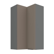 Przejdź do produktu Szafka kuchenna górna narożna 60x60 GN-108 2F (90*) ARIANA SANDGRAU/ANTRACYT piaskowy/antracyt