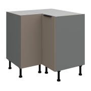 Przejdź do produktu Szafka kuchenna dolna narożna 90x90 DN 1F BB piaskowy/antracyt ARIANA SANDGRAU AFM / ANTRACYT