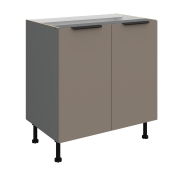 Przejdź do produktu Szafka kuchenna dolna 80 D 2F BB piaskowy/antracyt ARIANA SANDGRAU AFM / ANTRACYT 