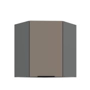 Przejdź do produktu Szafka kuchenna górna narożna 60x60 GN-72 1F (45*) ARIANA SANDGRAU/ANTRACYT piaskowy/antracyt