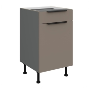 Przejdź do produktu Szafka kuchenna dolna 50 D 1F 1S BB PREMIUM BOX ARIANA SANDGRAU/ANTRACYT piaskowy/antracyt 