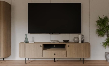 OVALIO DĄB CREMONA - RTV TYP 321 v2 komoda OVAL, witryna glamour, komoda do salonu, meble do salonu, witryna złote nóżki, piekna komoda do salonu.jpg