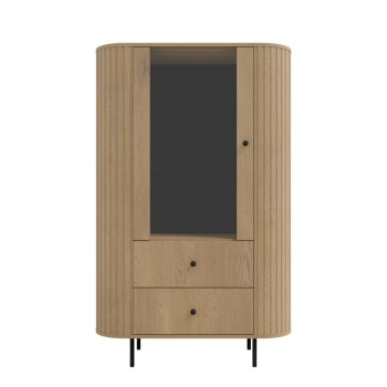 WITRYNA 97 1F 2S TYP 112 komoda OVAL, witryna glamour, komoda do salonu, meble do salonu, witryna złote nóżki, piekna komoda do salonu.jpg