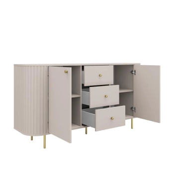 KOMODA 165 2D_3S_TYP 823 komoda OVAL, witryna glamour, komoda do salonu, meble do salonu, witryna złote nóżki, piekna komoda do salonu.jpg