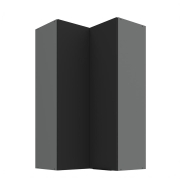 Przejdź do produktu Szafka kuchenna górna narożna 60x60 GN-108 1F (90*) ARIANA BLACK/ANTRACYT  black/antracyt