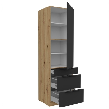 60 DKS-210 1F 3S - ARIA BL-AR Meble kuchenne ARIANA, Meble kuchenne na wymiar, kuchnia na wymiar, szafki kuchenne, fronty antyfinger, szafka z szufladami, zakudowa kuchenna, kuchnie modułowe