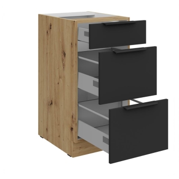 40 D 3S BB - ARIA BL-AR Meble kuchenne ARIANA, Meble kuchenne na wymiar, kuchnia na wymiar, szafki kuchenne, fronty antyfinger, szafka z szufladami, zakudowa kuchenna, kuchnie modułowe