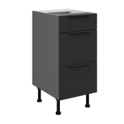 Przejdź do produktu Szafka dolna szufladowa 40 D 3S BB czarny/antracyt  ARIANA BLACK ATM / ANTRACYT