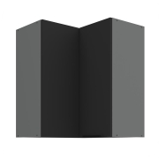 Przejdź do produktu Szafka kuchenna górna narożna 60x60 GN-72 1F (90*) ARIANA BLACK/ANTRACYT czarny/antracyt