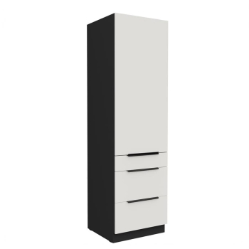 60 DKS-210 1F 3S - ARIA WH-BL Meble kuchenne ARIANA, Meble kuchenne na wymiar, kuchnia na wymiar, szafki kuchenne, fronty antyfinger, szafka z szufladami, zakudowa kuchenna, kuchnie modułowe