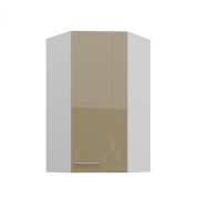 Przejdź do produktu Szafka kuchenna górna narożna 60x60 GN-108 1F (45*) cappuccino połysk LAURA CAPPUCCINO