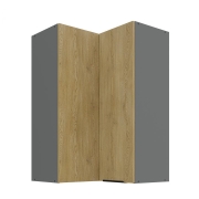 Przejdź do produktu Szafka kuchenna górna narożna 60x60 GN-90 1F (90*) dąb cremona/antracyt CREMONA/ANT