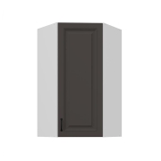 Przejdź do produktu Szafka kuchenna górna narożna 60x60 GN-108 1F 45* grafit/biały mat KLEO GRMAT/WH