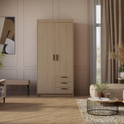 Przejdź do produktu Szafa ELENA z szufladami DO2D 3S 90 cm dąb olejowany