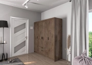 Przejdź do produktu Szafa ELENA DL4D2S 177 cm dąb lefkas