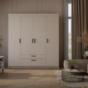 Przejdź do produktu Szafa ELENA BP4D2S 177 cm beż piaskowy