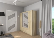 Przejdź do produktu Szafa ELENA WH4D2S - LUSTRO 177 cm dąb sonoma