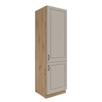 Słupek kuchenny 60 LO-210 2F jasny szary mat / dąb artisan KLEO CLAYGREY/AR