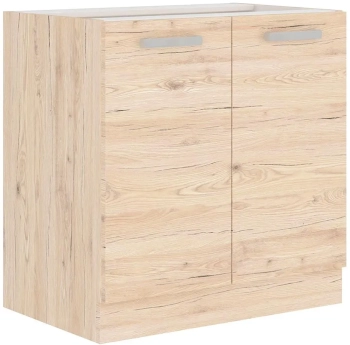 Szafka kuchenna dolna 80 ZL 2F BB dąb bordeaux BORDOO