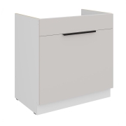 Przejdź do produktu Szafka kuchenna dolna zlewowa z szufladą 80 ZL 1S BB kaszmir/biały mat KOMA
