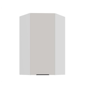 Przejdź do produktu Szafka kuchenna górna narożna 60x60 GN-108 1F (45*) kaszmir/biały mat KOMA