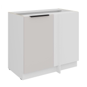 Przejdź do produktu Szafka kuchenna dolna narożna 105 ND 1F BB kaszmir/biały mat KOMA