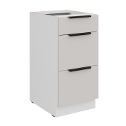 Przejdź do produktu Szafka dolna szufladowa 40 D 3S BB kaszmir/biały mat KOMA