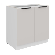 Przejdź do produktu Szafka kuchenna dolna 80 D 2F BB kaszmir/biały mat KOMA