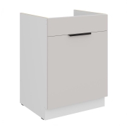 Przejdź do produktu Szafka kuchenna dolna zlewowa z szufladą 60 ZL 1S BB cashmere/biały mat KOMA