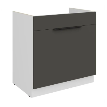 80 ZL 1S BB - ARIA GR-WH Meble kuchenne ARIANA, Meble kuchenne na wymiar, kuchnia na wymiar, szafki kuchenne, fronty antyfinger, szafka z szufladami, zakudowa kuchenna, kuchnie modułowe