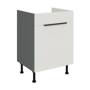 Przejdź do produktu Szafka kuchenna dolna zlewowa z szufladą 60 ZL 1S BB ARIANA WHITE / ANTRACYT  biały mat/antracyt  