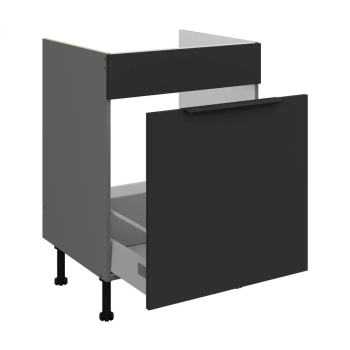 60 ZL 1S BB - ARIA BLACK-ANT Meble kuchenne ARIANA, Meble kuchenne na wymiar, kuchnia na wymiar, szafki kuchenne, fronty antyfinger, szafka z szufladami, zakudowa kuchenna, kuchnie modułowe