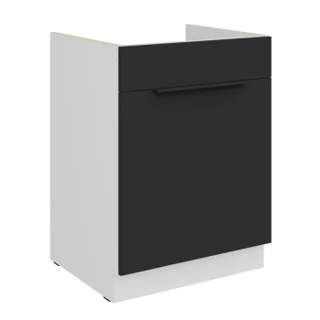 60 ZL 1S BB - ARIA BLACK-WH Meble kuchenne ARIANA, Meble kuchenne na wymiar, kuchnia na wymiar, szafki kuchenne, fronty antyfinger, szafka z szufladami, zakudowa kuchenna, kuchnie modułowe