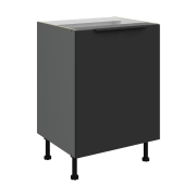 Przejdź do produktu Szafka kuchenna dolna 60 D 1F BB czarny mat/antracyt   ARIANA BLACK AFM / ANTRACYT 