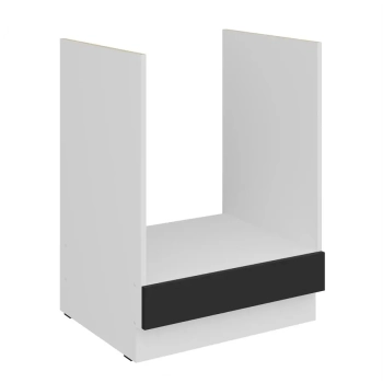 60 D GAZ BB - ARIA BLACK-WH Meble kuchenne ARIANA, Meble kuchenne na wymiar, kuchnia na wymiar, szafki kuchenne, fronty antyfinger, szafka z szufladami, zakudowa kuchenna, kuchnie modułowe